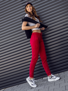 Bordó női melegítő nadrág Bolf CK-01B