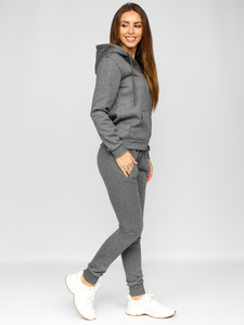 Grafit színű kétrészes női melegítő együttes Bolf 0003