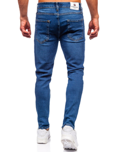 Sötétkék férfi slim fit farmer Bolf 6482