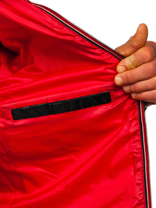 Átmeneti steppelt férfi sportdzseki fekete színben Bolf 2147