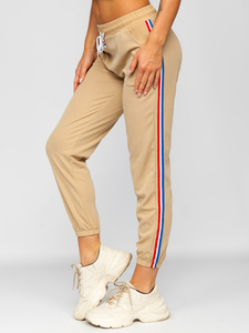 Női melegítőnadrág bézs Bolf YW01020