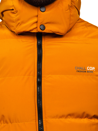 Steppelt téli férfi dzseki camel színben Bolf 6904