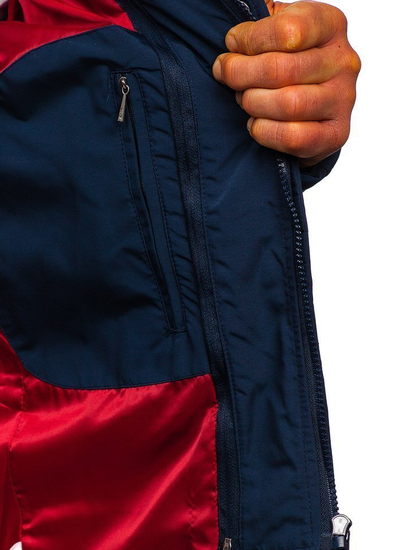 Elegáns átmeneti férfi dzseki gránátkék Bolf 1976