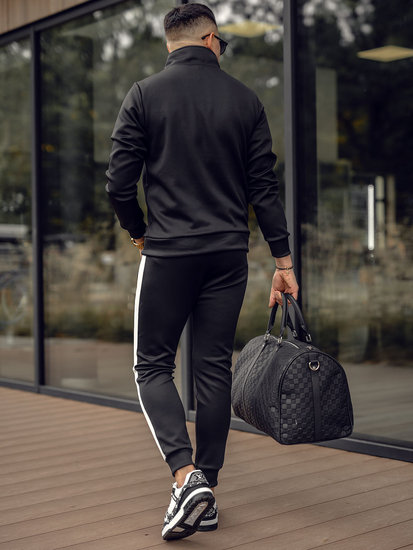 Férfi melegítő együttes fekete színben Bolf 3A166