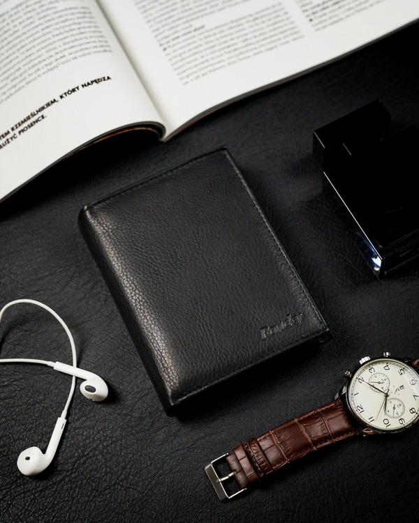 Fekete színű férfi bőr pénztárca 13967