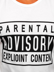 Mintás tank-top fehér színben Bolf 14828