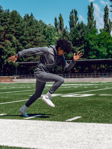 Férfi melegítő együttes antracitszürke színben Bolf D003