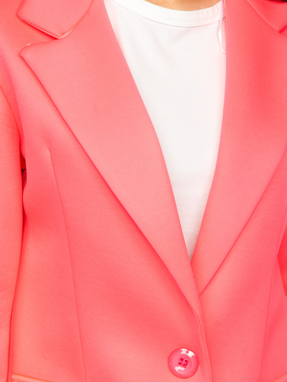 Női rövid kabát rózsaszín színben Bolf 20672