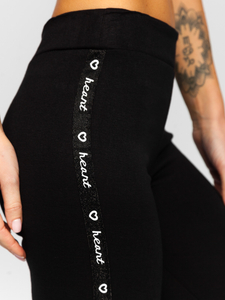 Fekete női leggings Bolf TS215