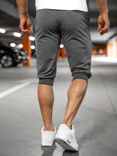 Grafitszürke férfi baggy melegítő rövidnadrág Bolf K10002A