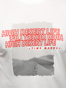 Fehér pamut férfi póló mintával Bolf MPO3465