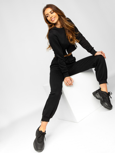 Fekete női oversize, két részes melegítő szett Bolf 8C78A1