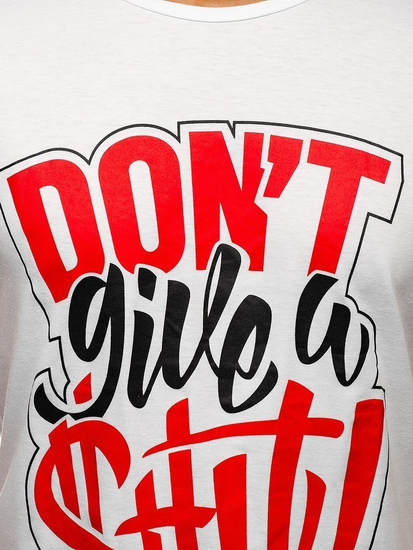 Tank-top mintával fehér Bolf KS2074