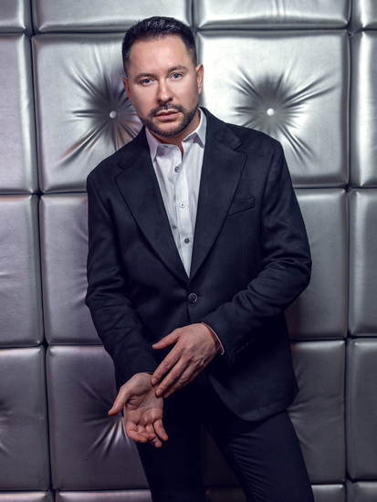 Férfi fekete bársony zakó Bolf 24410