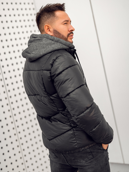 Steppelt téli férfi dzseki fekete színben Bolf B2906