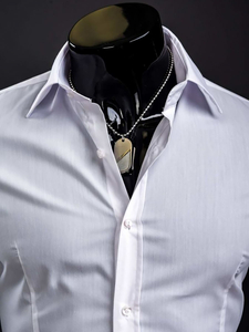 Férfi elegáns hosszú ujjú ing Fehér Bolf 1703A