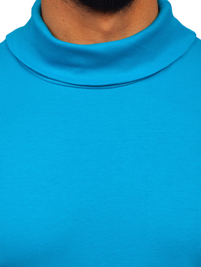 Kék pamut férfi basic garbó Bolf 535