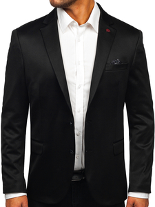 Fekete férfi okos blézer Bolf 022