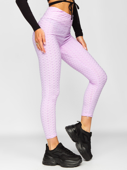 Világoslila női leggings Bolf YW88024A1