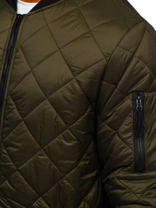 Átmeneti steppelt férfi bomber dzseki khaki Bolf MY-01