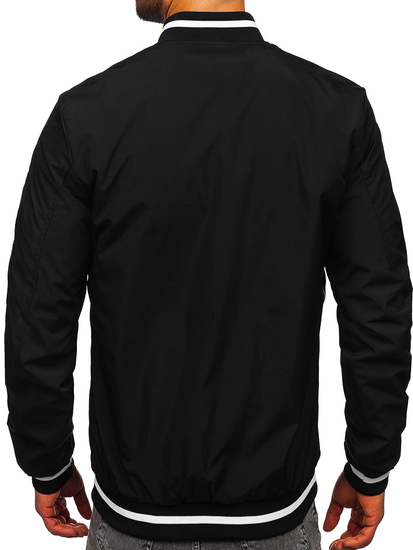 Fekete átmeneti férfi bomberdzseki Bolf 84M3034