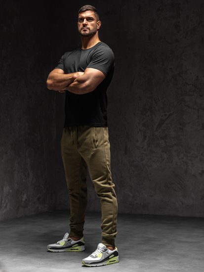 Khaki férfi melegítő joggernadrág Bolf XW01-C