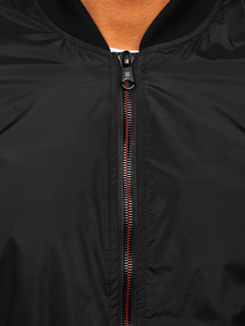 Fekete férfi átmeneti bomber dzseki Bolf 7116