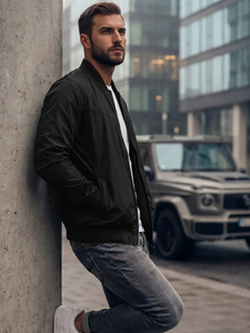 Átmeneti férfi dzseki fekete-piros színben Bolf W3909