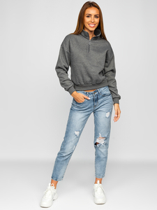 Női pulcsi grafit Bolf KSW2023