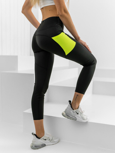 Fekete női leggings nadrág Bolf XL009