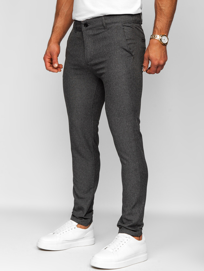 Grafitszürke férfi elegáns szövetnadrág Bolf 0041