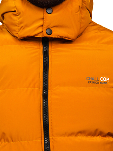 Steppelt téli férfi dzseki camel színben Bolf 6904