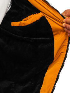 Steppelt téli férfi dzseki camel színben Bolf 6904