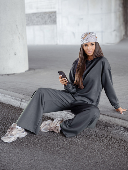 Női két darabos szett grafit Bolf 821111