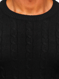 Férfi pulóver fekete színben Bolf MM6021