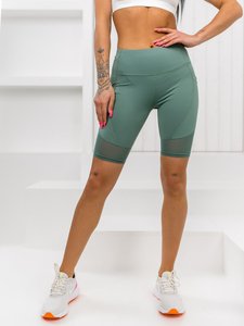 Zöld rövid leggings női Bolf XY24006S