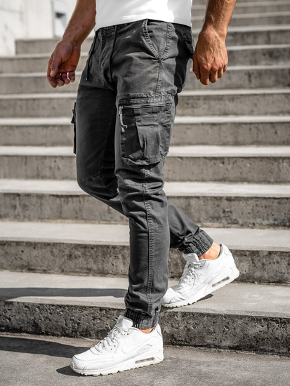 Férfi katonai jogger nadrág grafit Bolf 8983