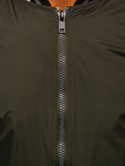 Átmeneti férfi bomberdzseki khaki színben Bolf 6523