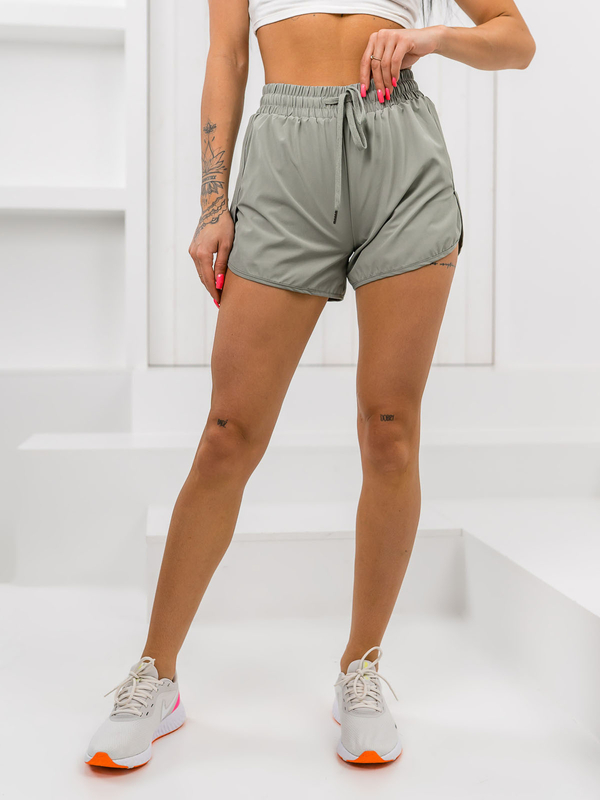 Zöld női sportos rövidnadrág leggingsszel Bolf XY24015S