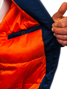 Sötétkék téli férfidzseki Bolf 2120