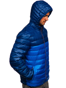 Átmeneti férfi sportdzseki kék színben Bolf 1908