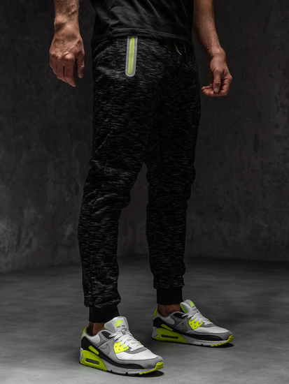 Fekete férfi melegítőnadrág Bolf 55037A1