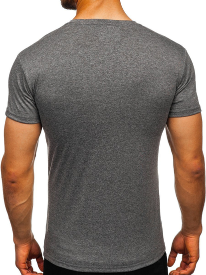 Férfi póló minta nélkül grafit Bolf 2005