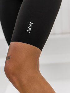 Fekete rövid leggings női Bolf XY24007S