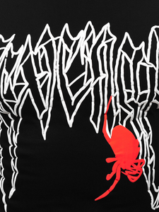 Fekete színű férfi póló mintával Bolf MT3026