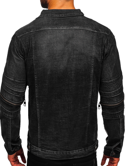 Fekete színű férfi farmerdzseki Bolf MJ508N