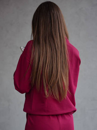 Női két darabos szett bordó Bolf 82162