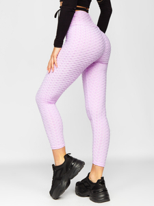 Világoslila női leggings Bolf YW88024A1