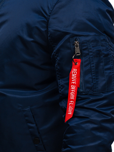 Sötétkék téli férfidzseki Bolf 2120