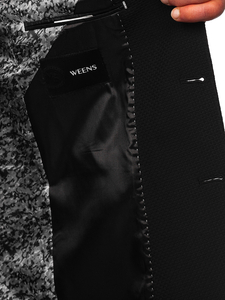 Fekete férfi okos blézer Bolf 025